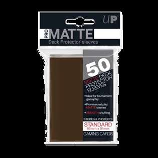 Levně Ultra PRO New Standard Sleeves – Matte Brown (matné, hnědé, 50 ks)