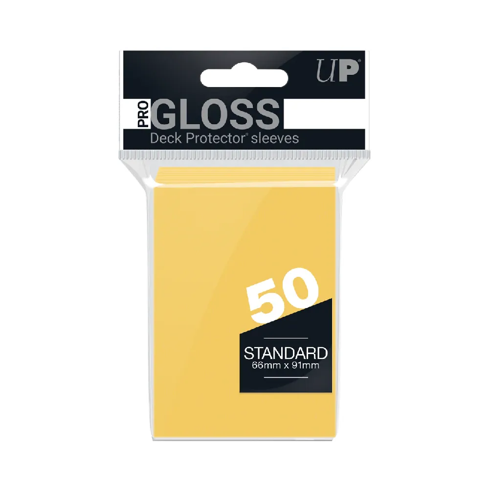 Levně Ultra PRO Pro-Gloss Deck Protector obaly – Yellow (žluté, 50 ks)