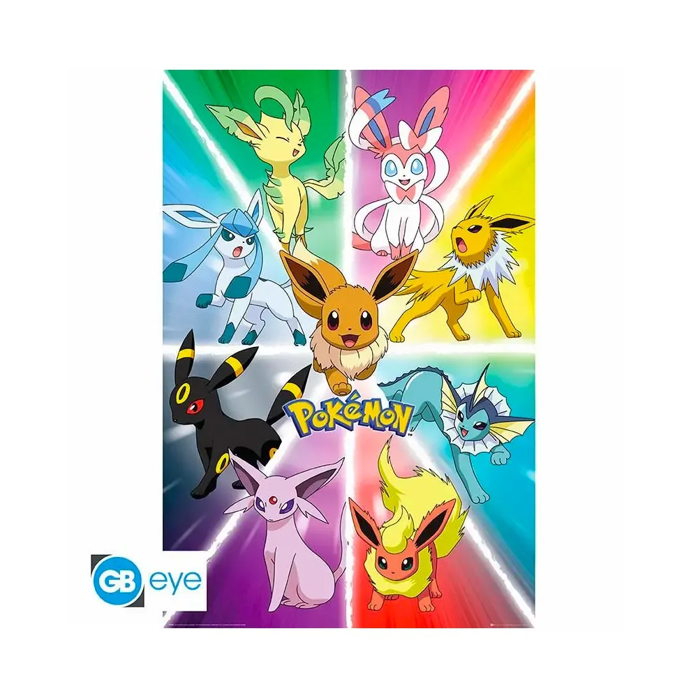 Pokémon Plakát Maxi - Eevee Evolution 91,5x61cm