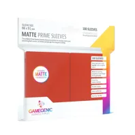 Gamegenic Matte Prime obaly – Red (matné, červené, 100 ks)