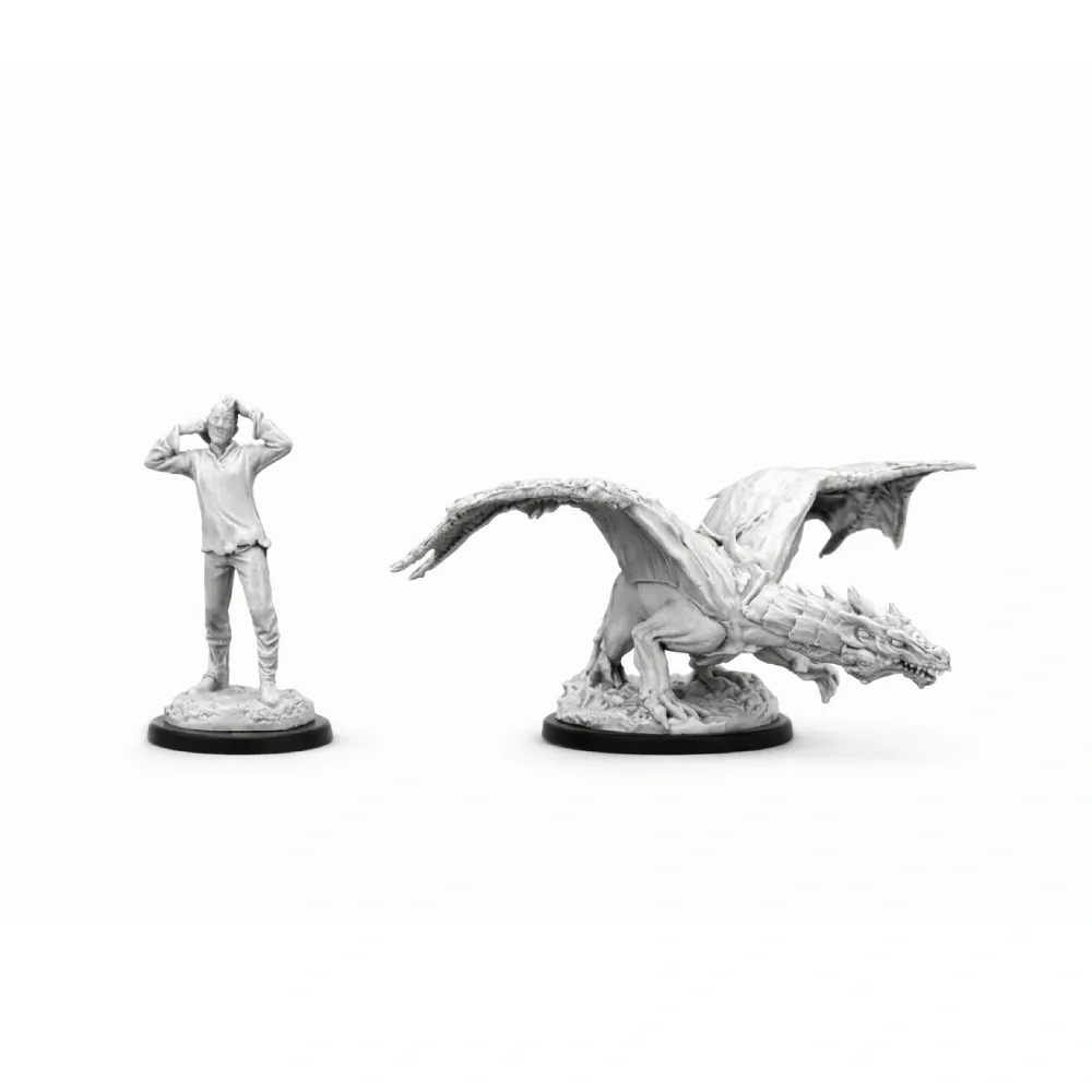 Levně Dungeons & Dragons – Nolzur's Marvelous Miniatures: Green Dragon Wyrmling & Afflicted Elf