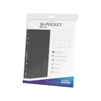 Ultimate Guard stránky s bočním vkládáním – 18 kapes (šedé, 10 ks)