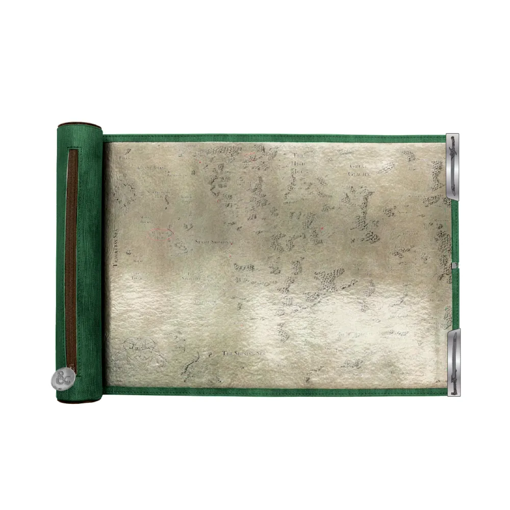 Ultra PRO Artifacts Across Eternities - Drizzt & The Forgotten Realms Premium Dice Scroll Map for Dungeons & Dragons