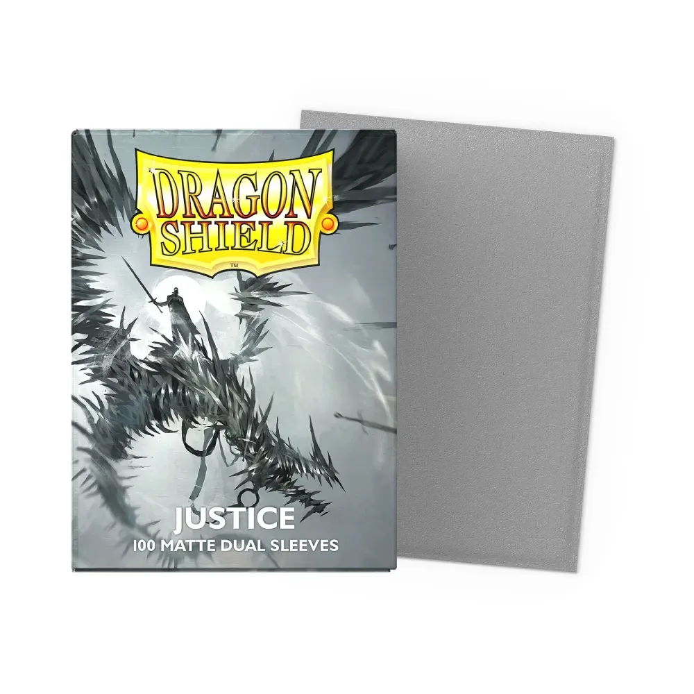 100 Dragon Shield Sleeves - Matte Dual Justice
