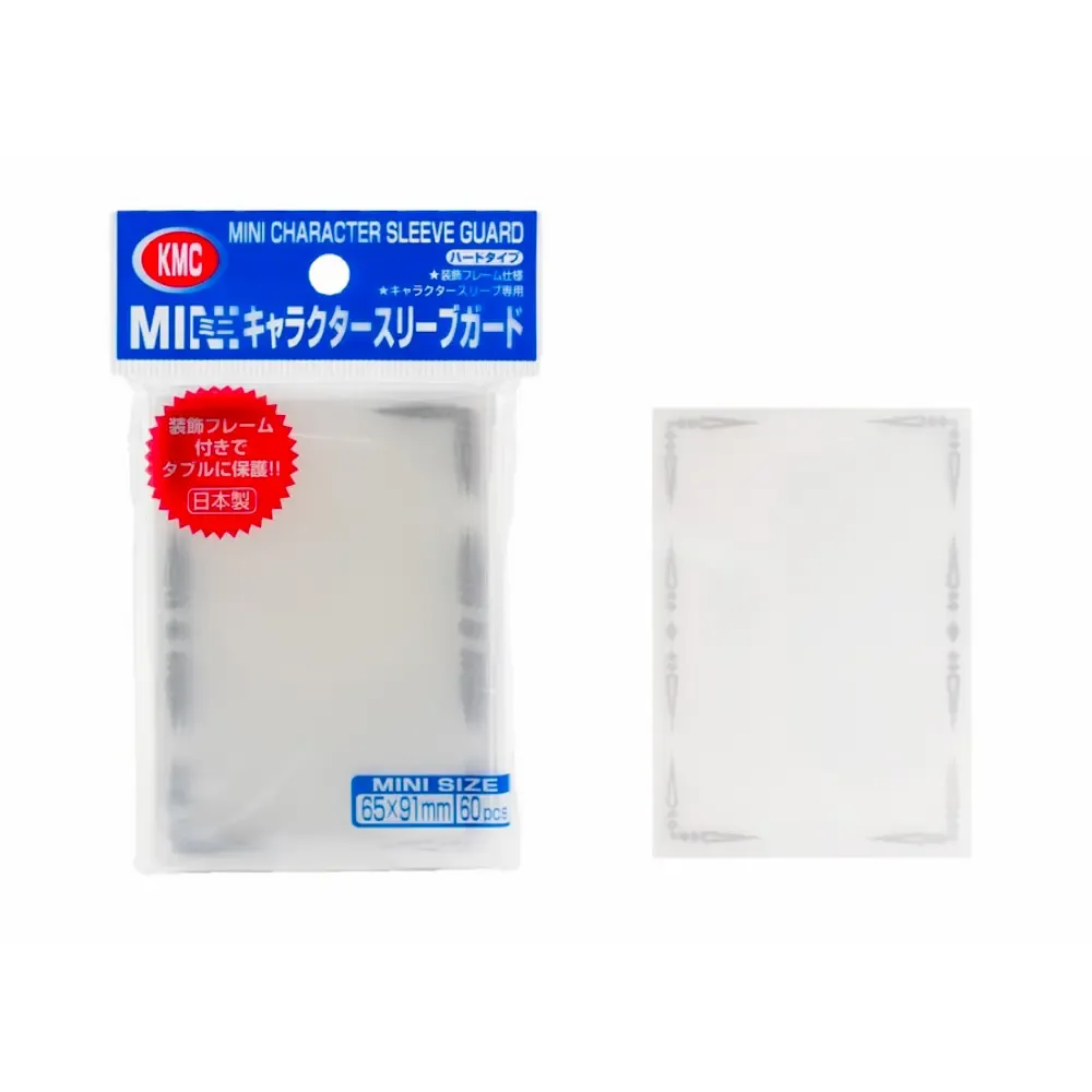 Levně KMC Small Character Sleeve Guard (vnější) obaly – Silver (stříbrné prvky, malé, 60 ks)