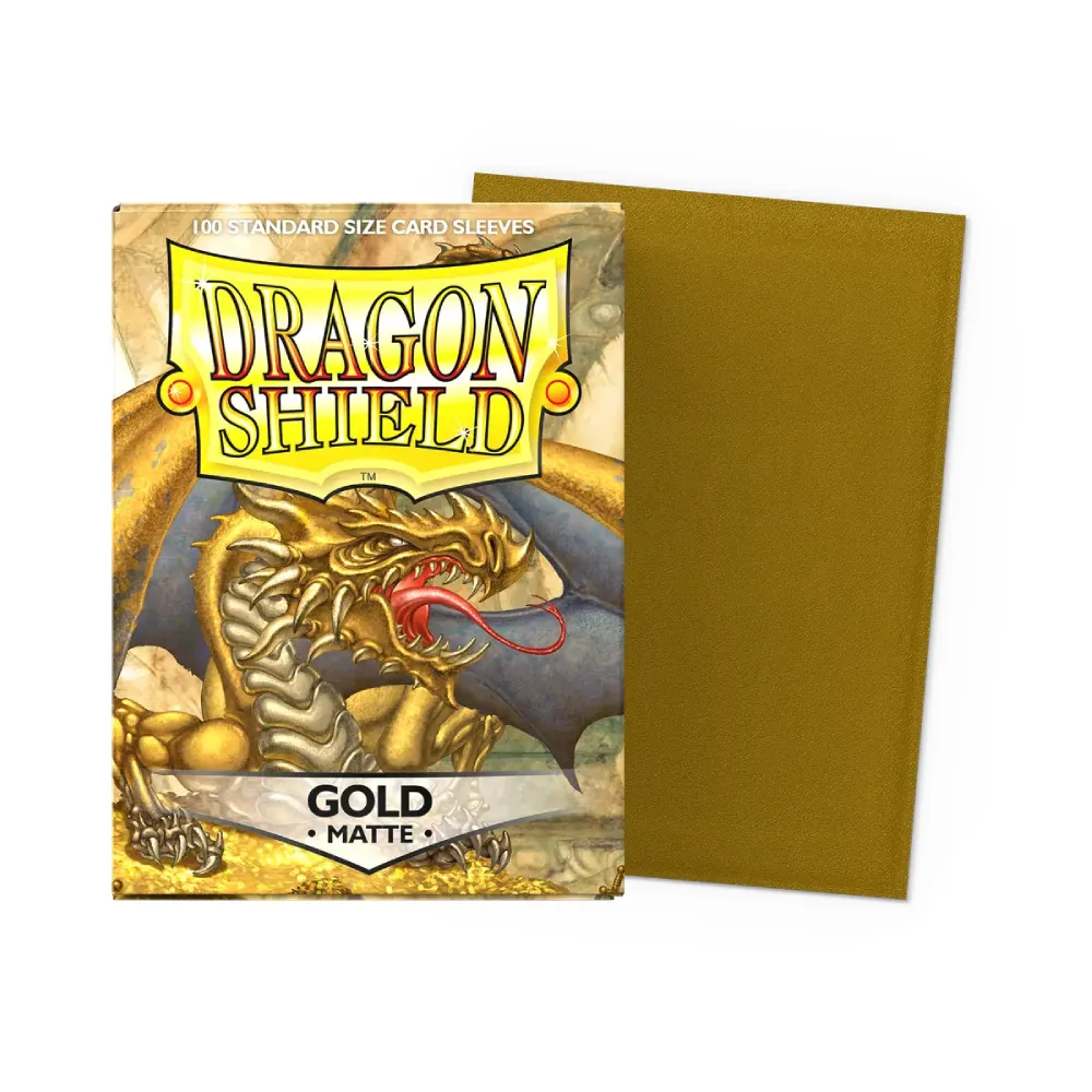Dragon Shield Matte obaly – Gold (matné, zlaté, 100 ks)