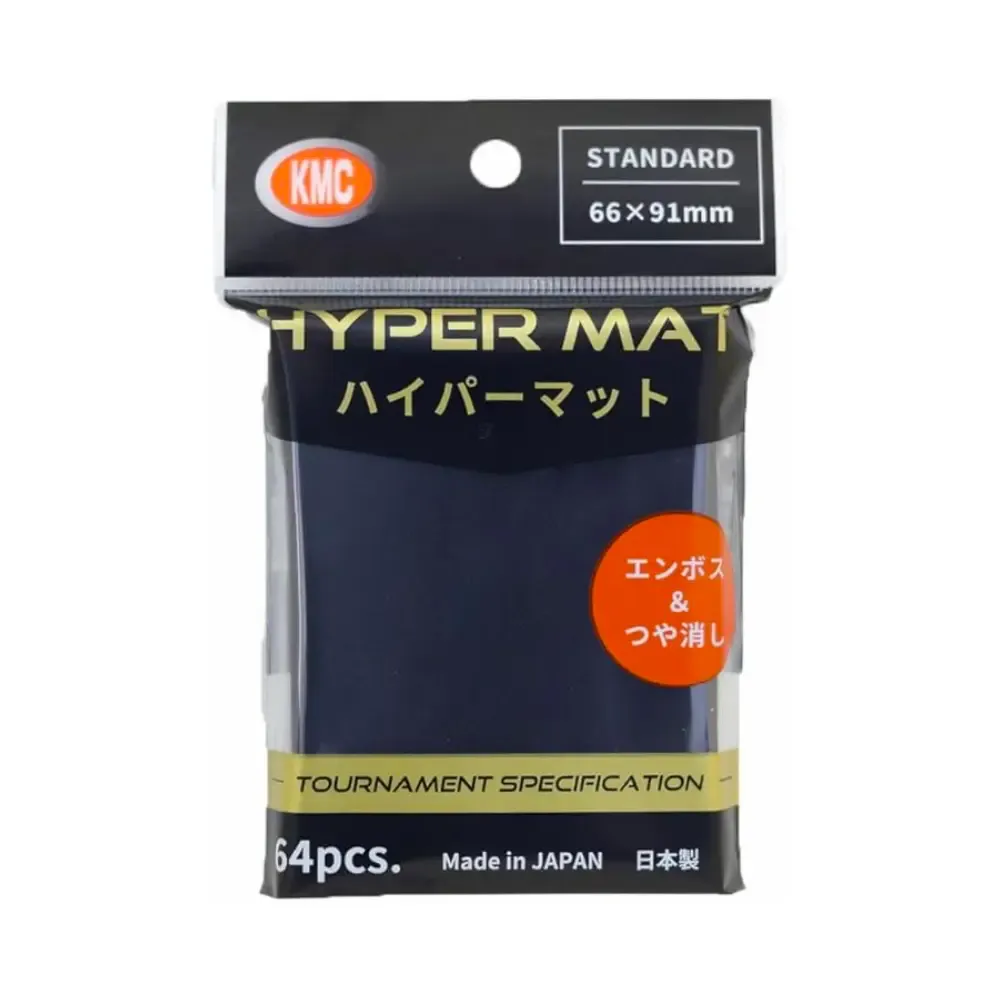Levně KMC Hyper MAT obaly – Black (matné, černé, 64 ks)