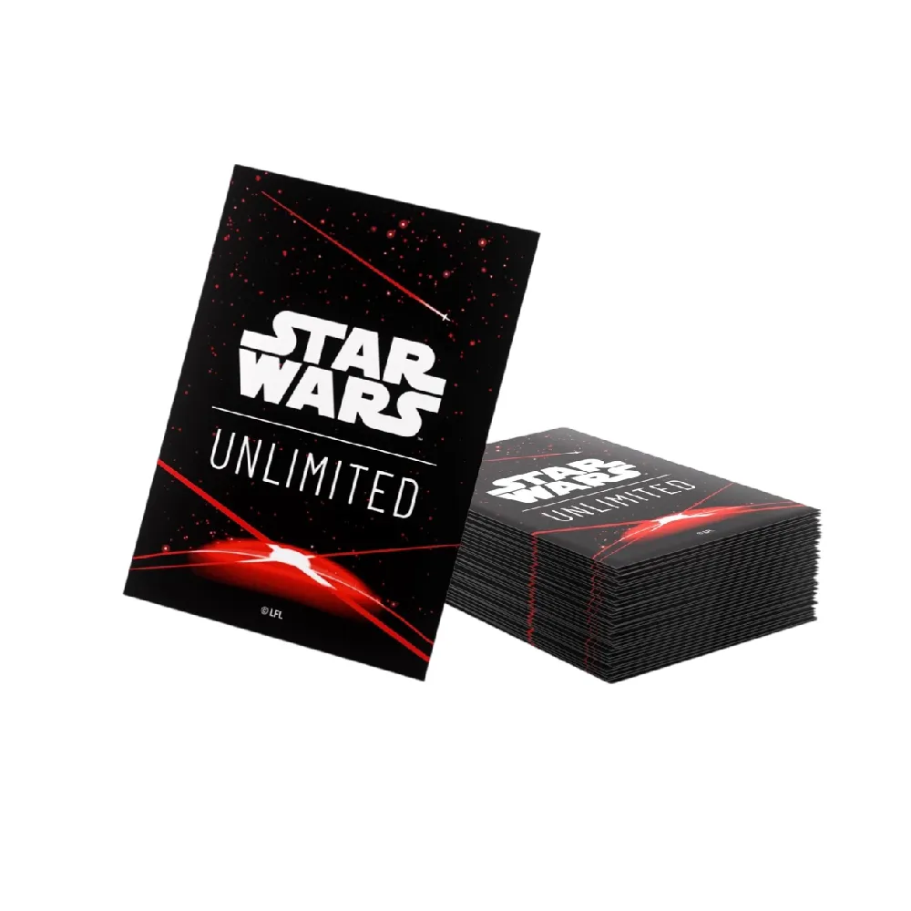 Gamegenic Star Wars: Unlimited – Card Back Red obaly (červené, 60 ks)