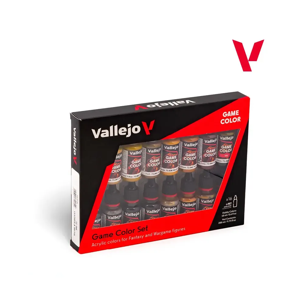 Vallejo Game Color Set: Leather and Metal – 72.189