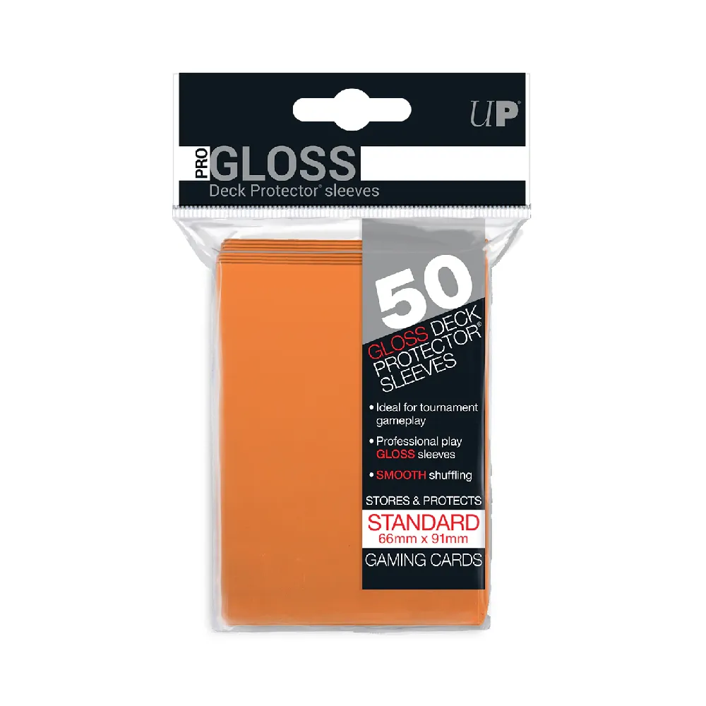Levně Ultra PRO Pro-Gloss Deck Protector obaly – Orange (oranžové, 50 ks)