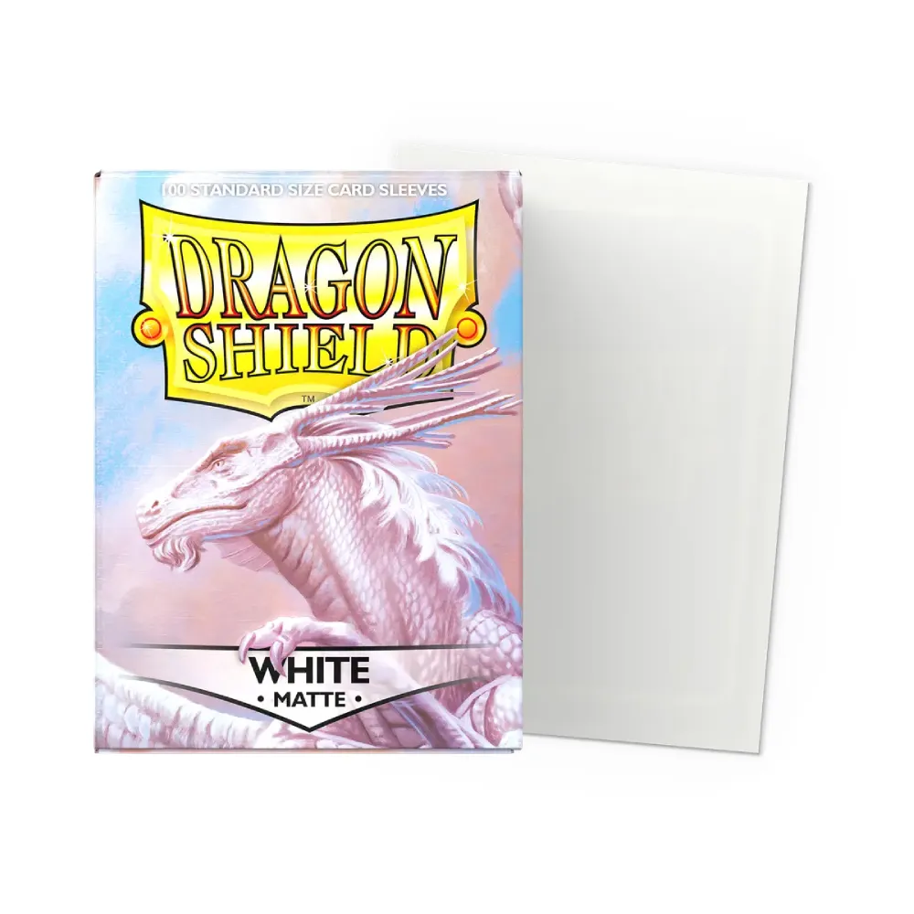 Levně Dragon Shield Matte obaly – White (matné, bílé, 100 ks)