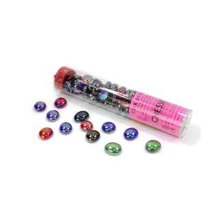 Chessex Skleněné kamínky - různé metalické