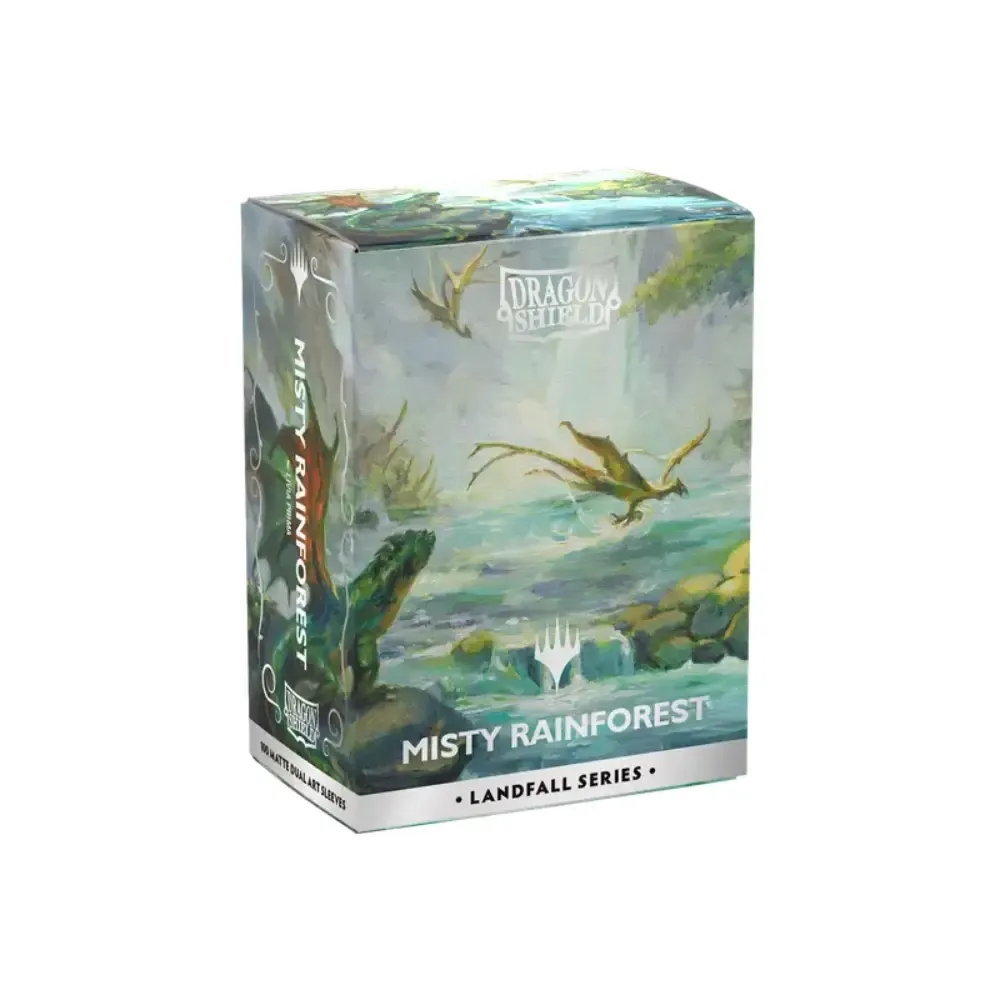 Levně Dragon Shield Matte Dual obaly – Landfall Series "Misty Rainforest" (matné, 100 ks)