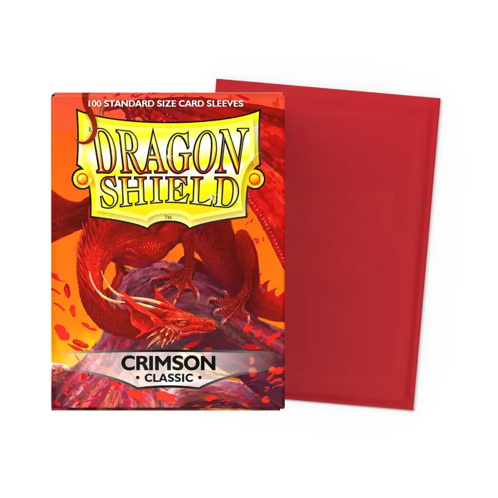 Levně Dragon Shield Classic obaly – Crimson (červené, 100 ks)