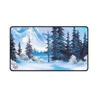 Ultra PRO - Bob Ross Winter Paradise Black Stitched Playmat