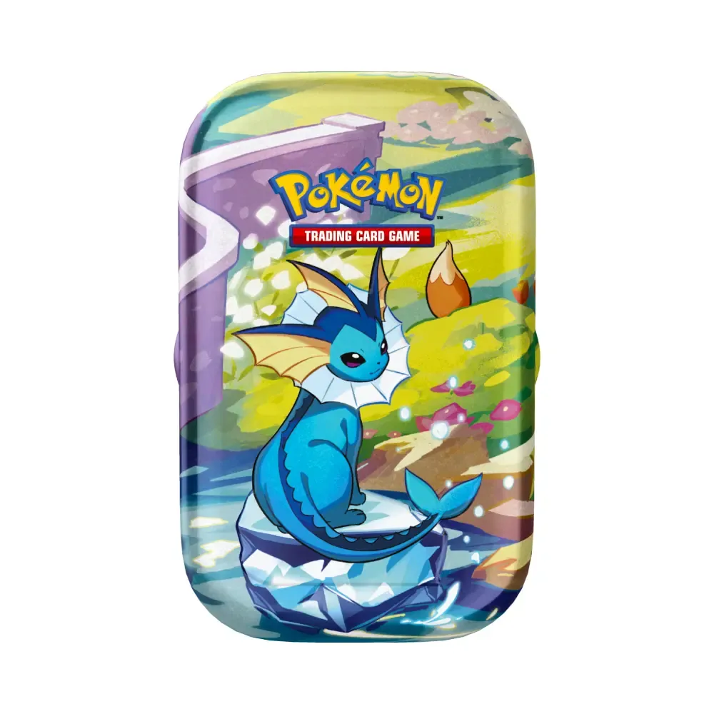 Prismatic Evolutions Vaporeon Mini Tin