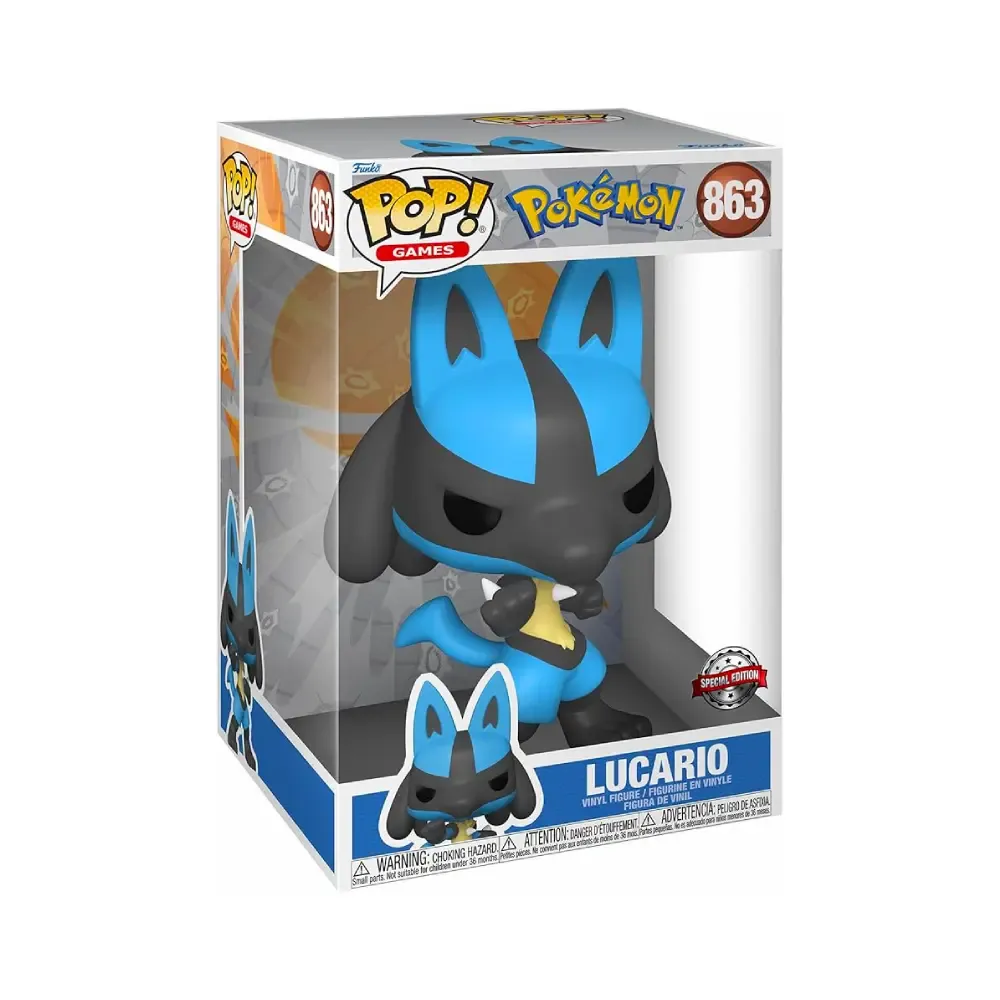 Funko POP! Pokémon – Lucario (Jumbo figurka) #863