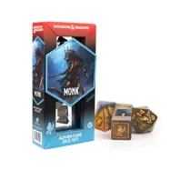 Dungeons and Dragons – Adventure Dice Set: Monk (Blue/Gold)