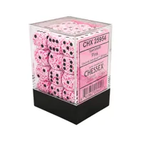 Chessex sada 6-stěnných kostek 12mm – Speckled Pink (36 ks)
