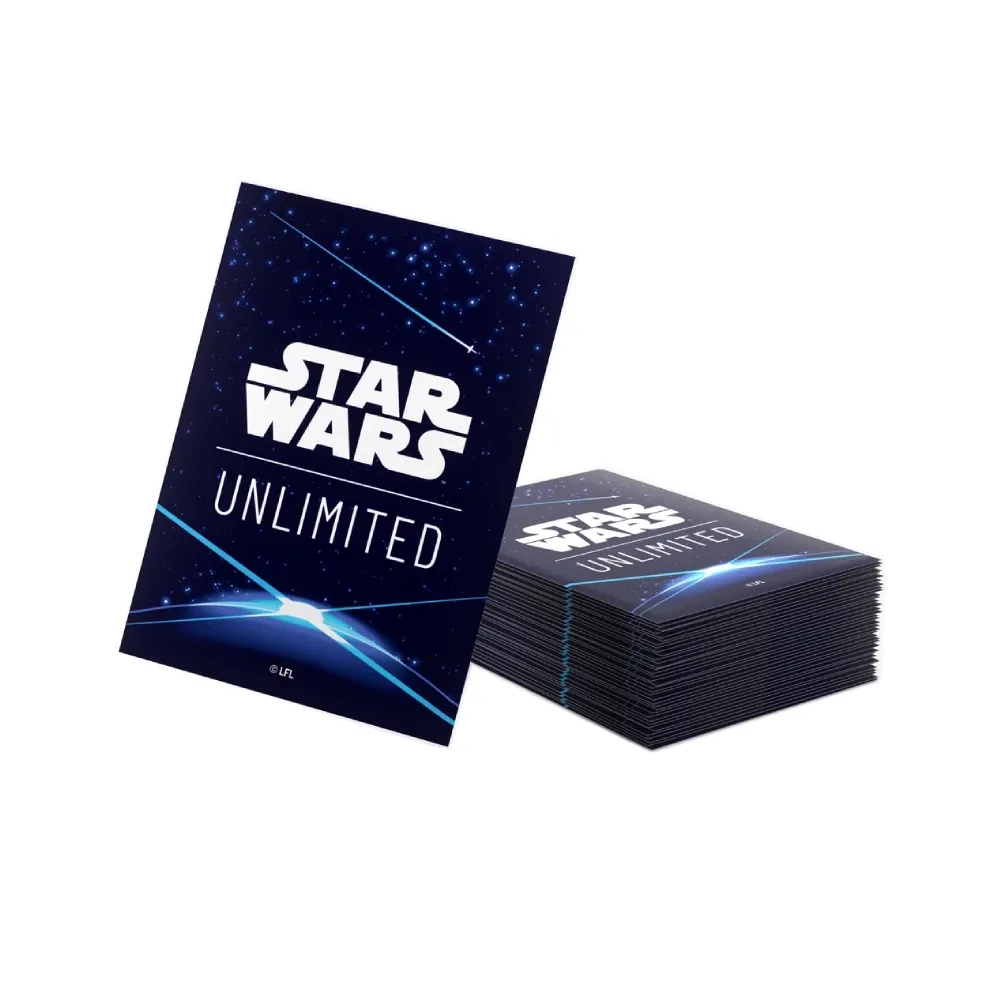 Levně Gamegenic Star Wars: Unlimited – Card Back Blue obaly (modré, 60 ks)