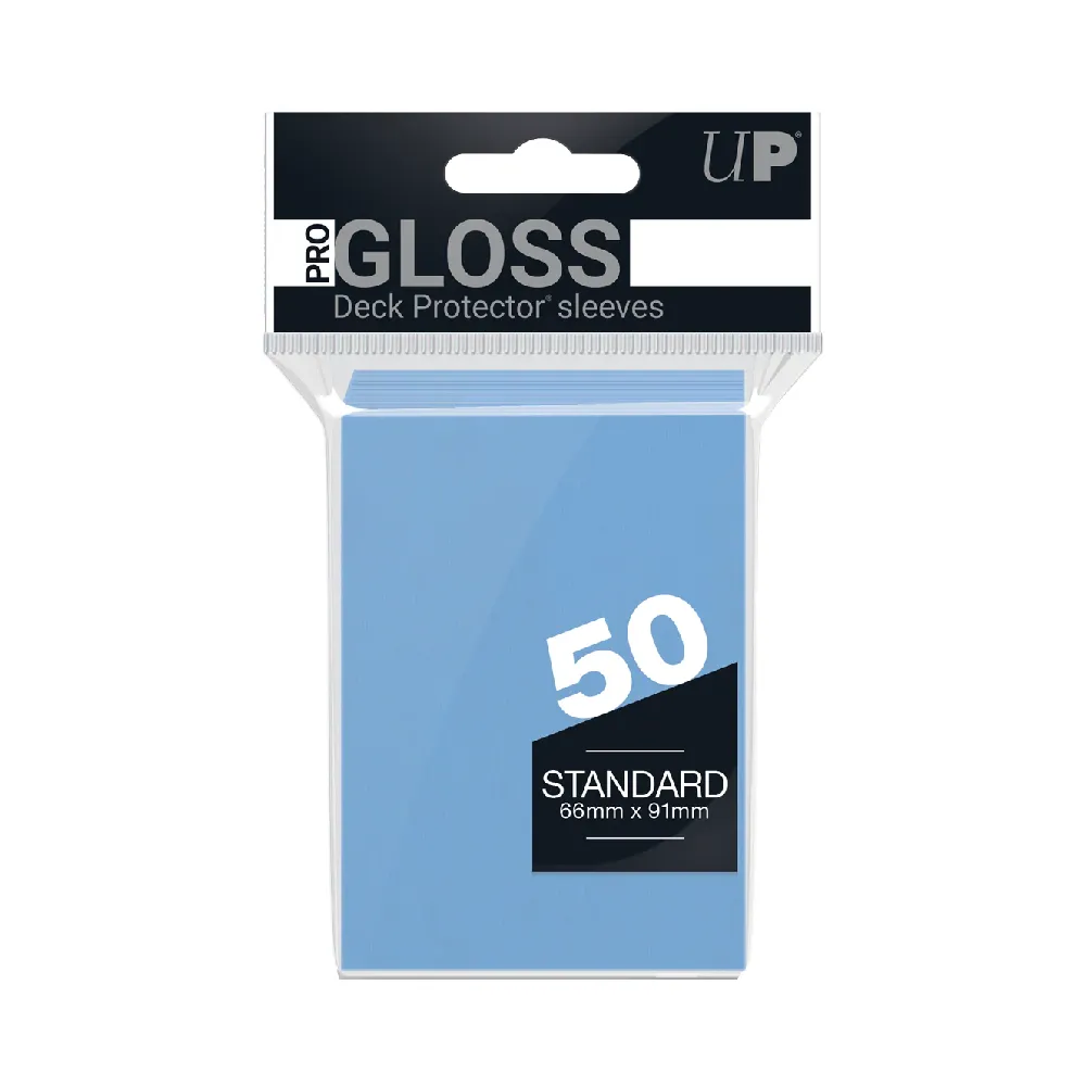 Levně Ultra PRO Pro-Gloss Deck Protector obaly – Light Blue (světle modré, 50 ks)