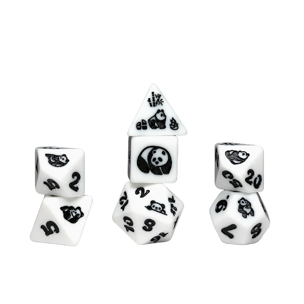 Levně Sirius Dice – Animal Series: Moon Panda sada vícestěnných kostek