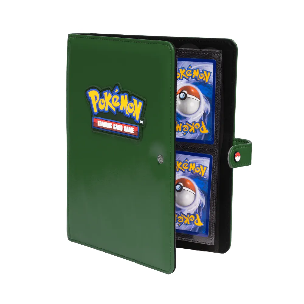 Levně Ultra PRO Premium Snap 4-Pocket Pokémon Logo binder (zelený)