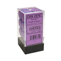 Chessex sada 6-stěnných kostek 16mm – Speckled Purple Passion (12 ks)