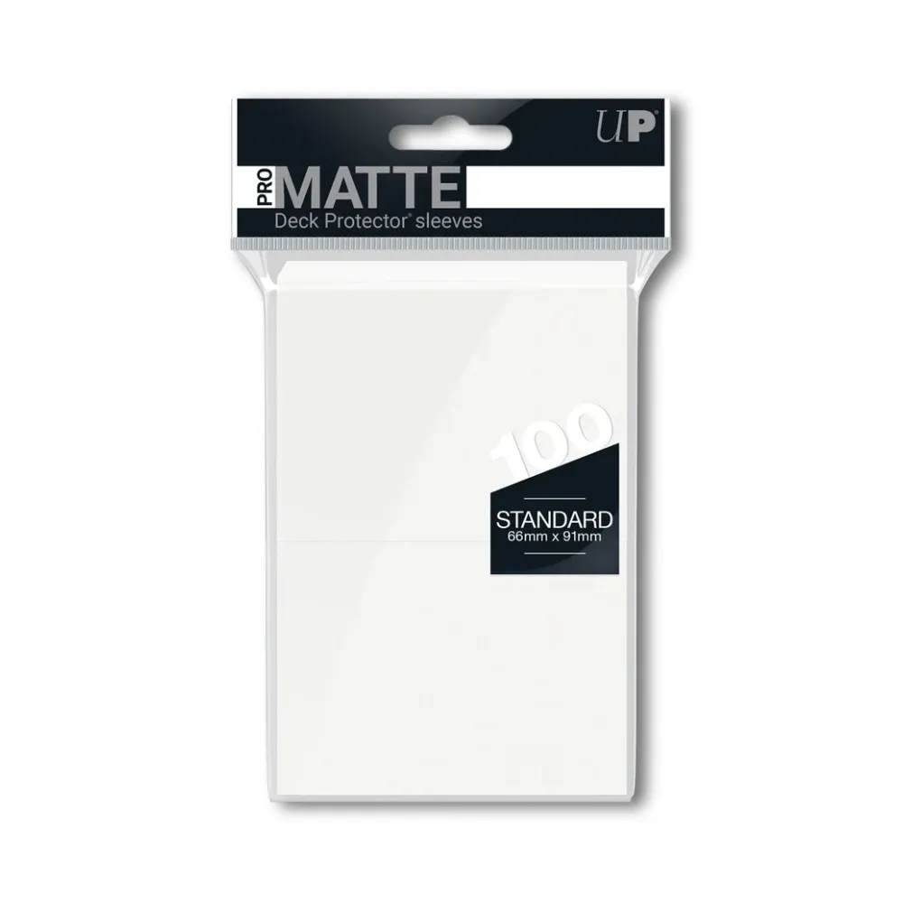 Levně Ultra PRO Pro-Matte obaly – White (bílé, 100 ks)