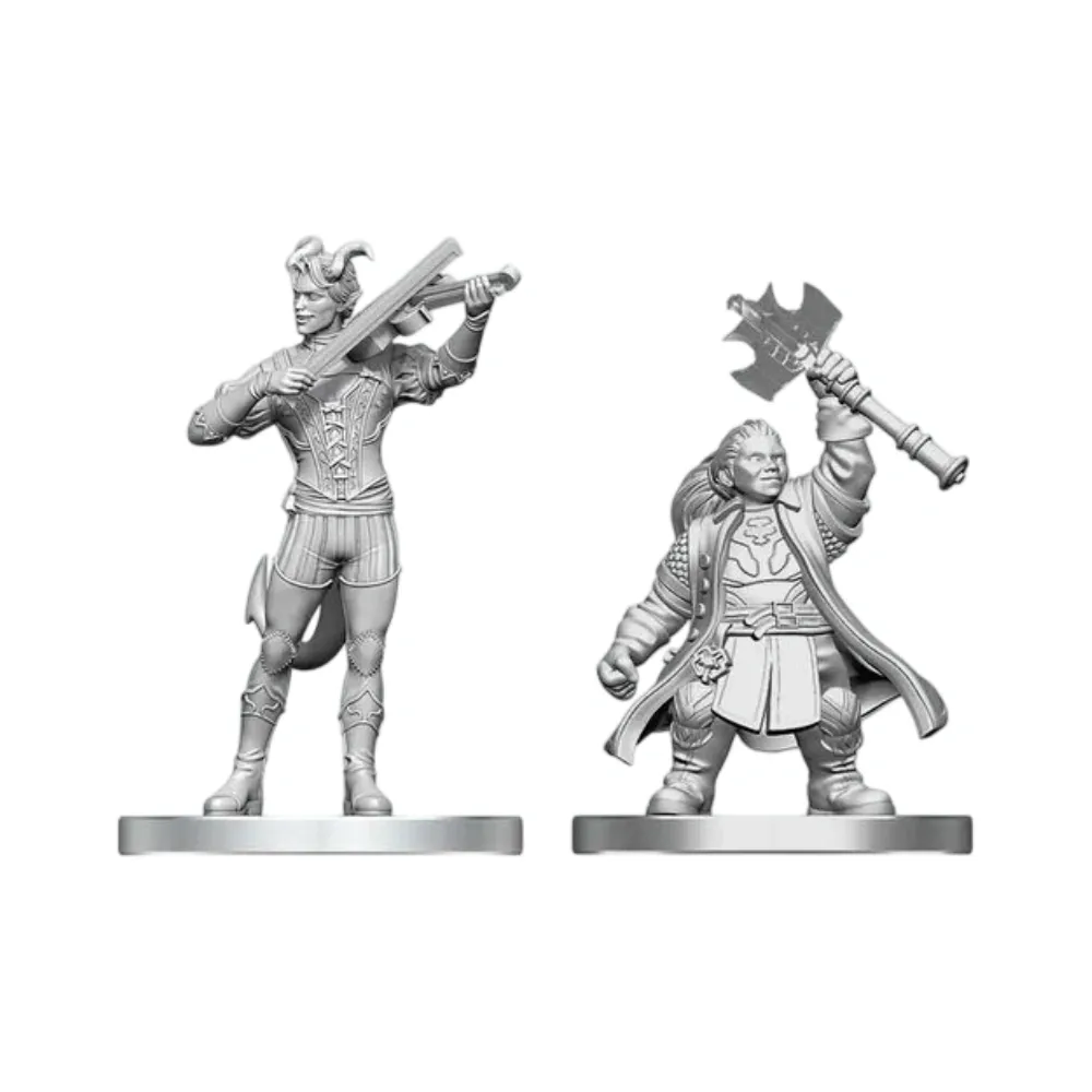 Dungeons & Dragons – Nolzur's Marvelous Miniatures: Tiefling Bard & Dwarf Cleric
