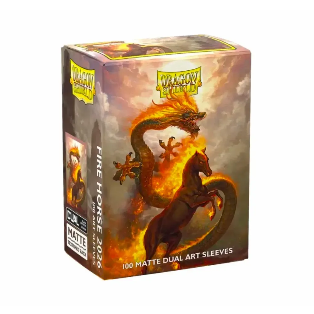 Levně Dragon Shield Matte obaly – Fire Horse 2026 (matné, 100 ks)