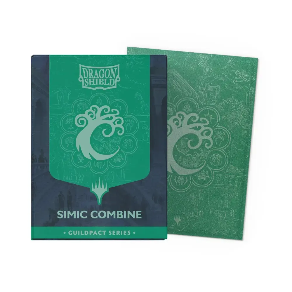 Dragon Shield Matte Dual obaly – Guildpact Series "Simic Combine" (matné, 100 ks)