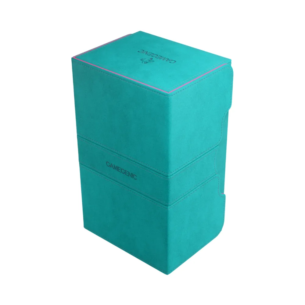 Levně Gamegenic Stronghold 200+ XL Deck Box (tyrkysový/růžový)