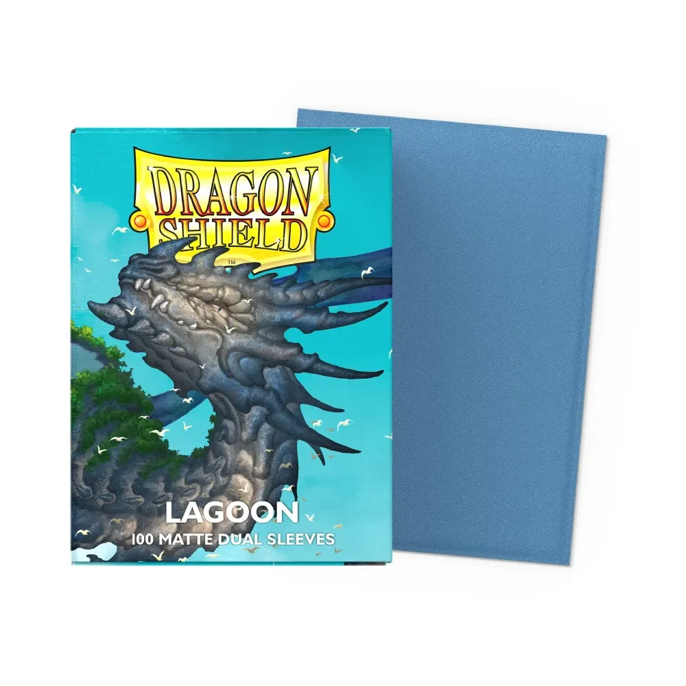 Levně Dragon Shield Matte Dual obaly – Lagoon (matné, modré, 100 ks)