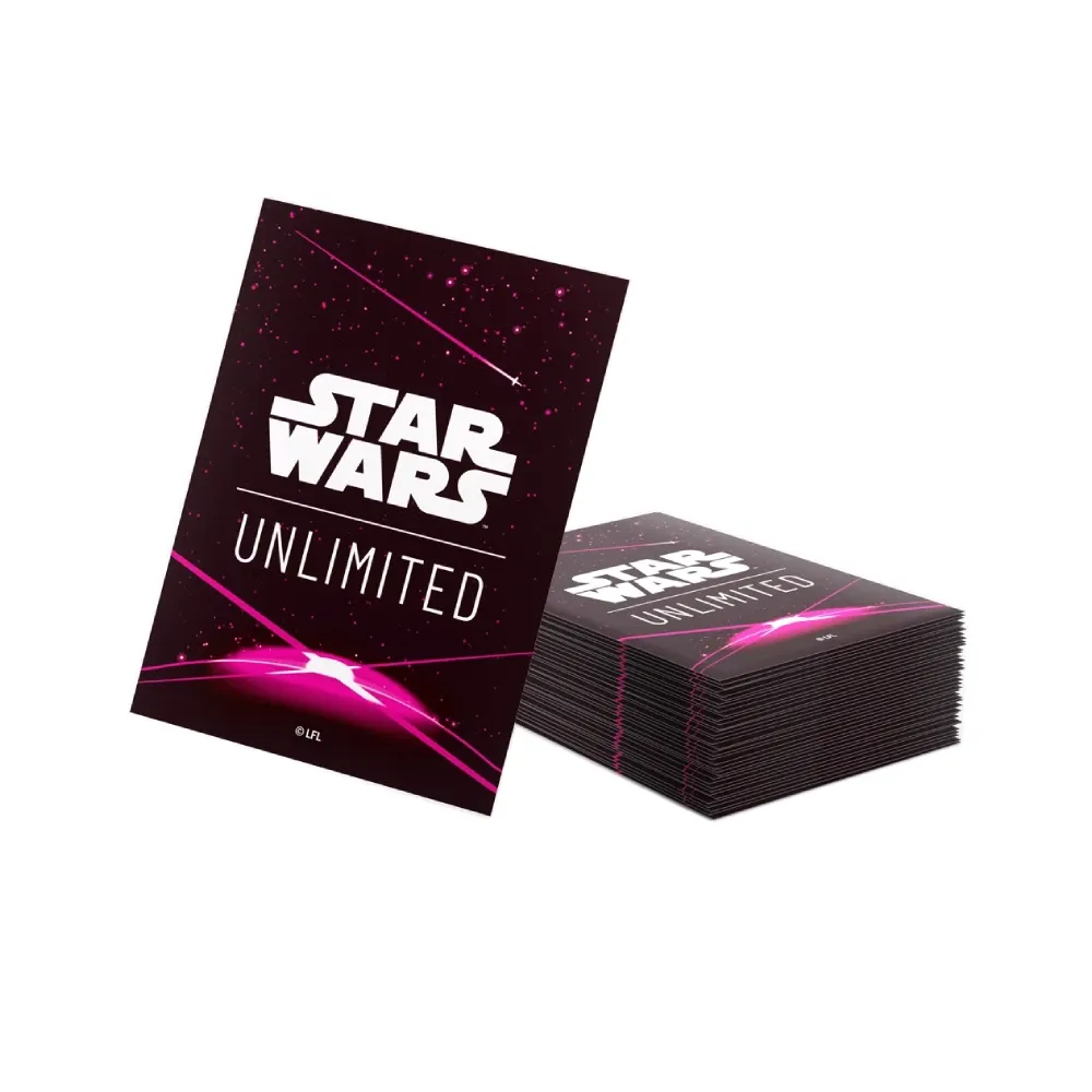 Levně Gamegenic Star Wars: Unlimited – Card Back Magenta obaly (růžové, 60 ks)