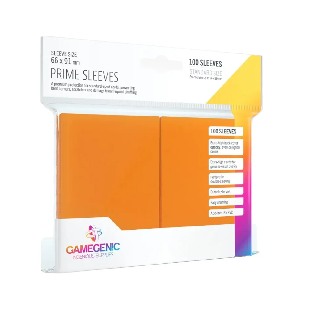 Levně Gamegenic Prime obaly – Orange (oranžové, 100 ks)