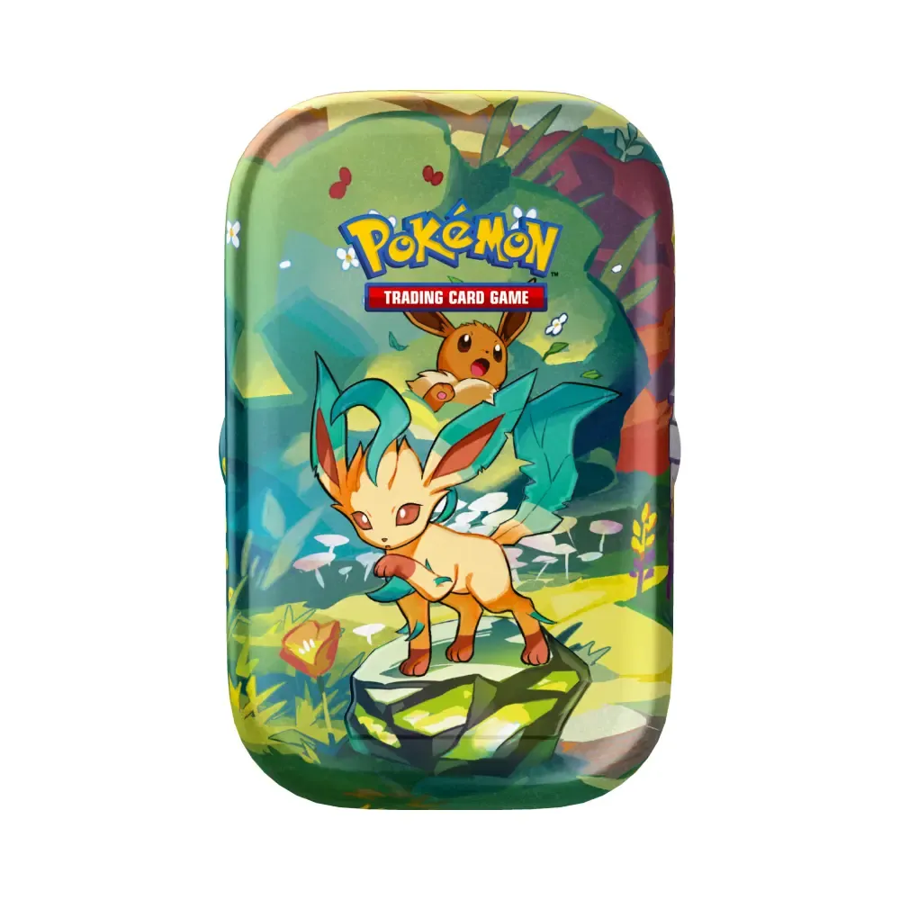 Prismatic Evolutions Leafeon Mini Tin