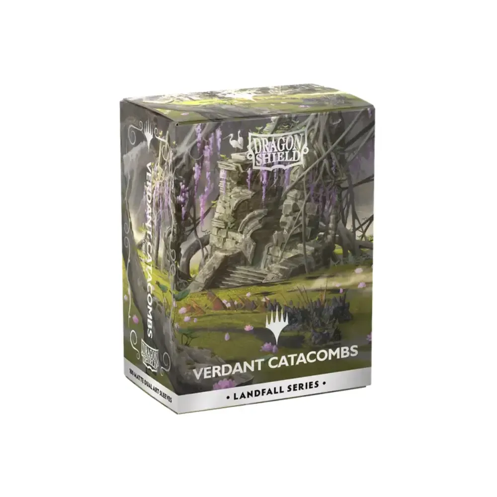 Dragon Shield Matte Dual obaly – Landfall Series "Verdant Catacombs" (matné, 100 ks)