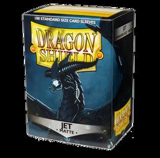Dragon Shield Matte obaly – Jet (matné, černé, 100 ks)