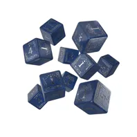 Q Workshop Dice Set – The Lord of the Rings: Gondor (Blue/Silver)