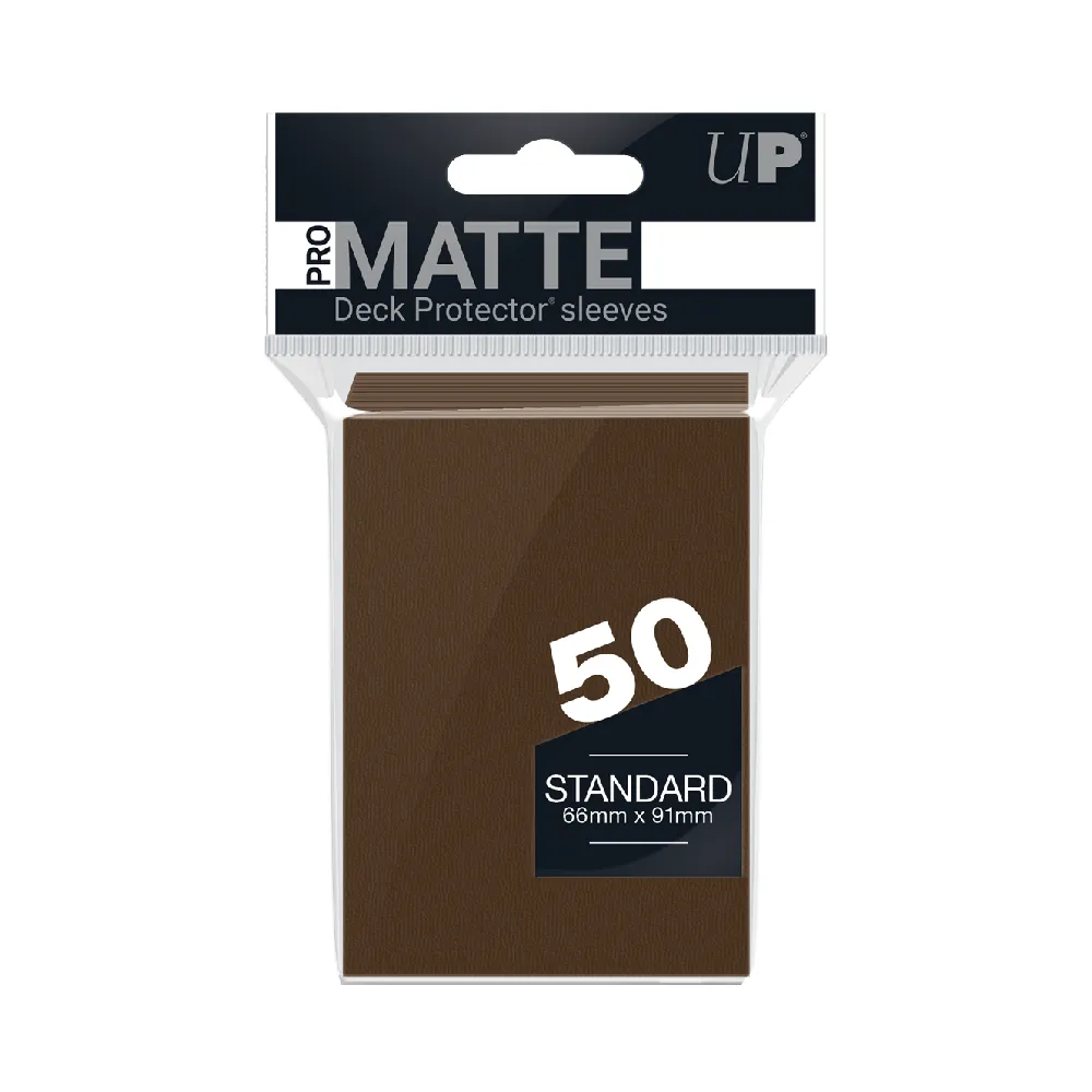 Levně Ultra PRO Pro-Matte Deck Protector obaly – Brown (matné, hnědé, 50 ks)