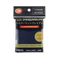 64 KMC Hyper MAT Premium Sleeves (Black)