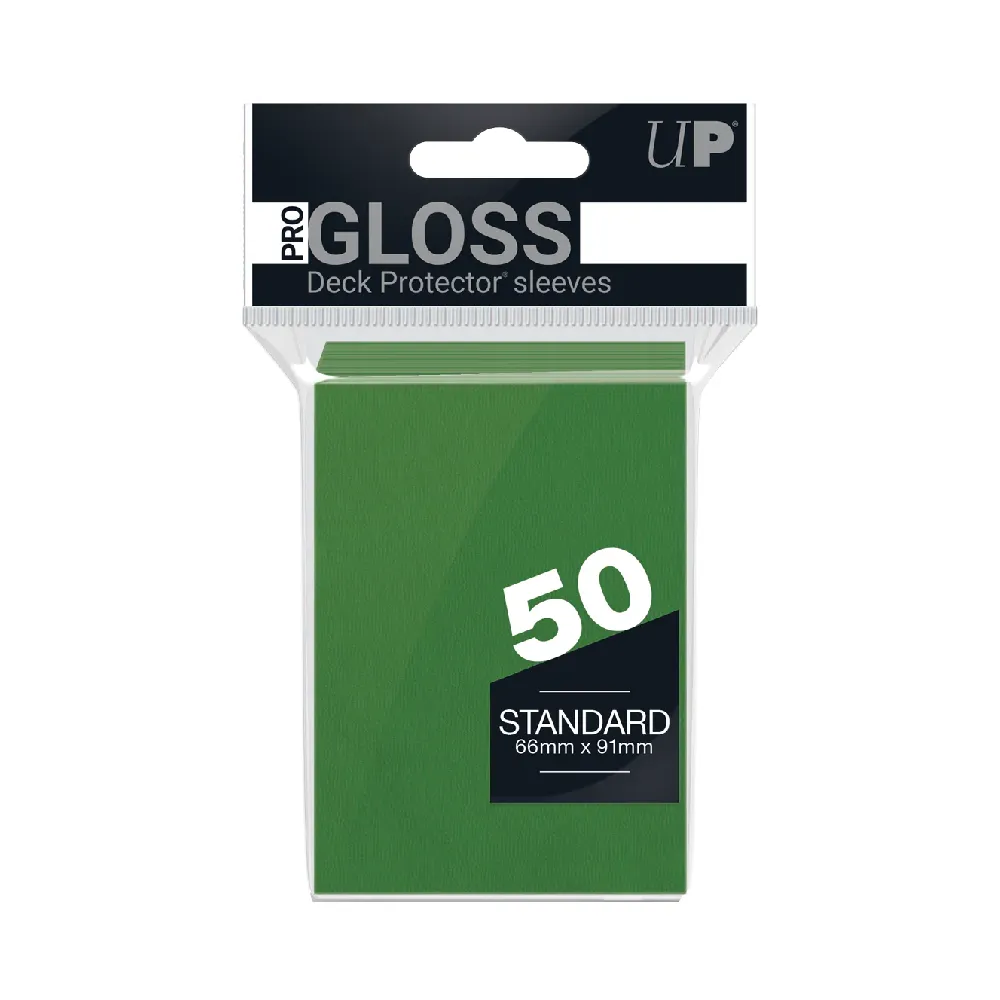 Levně Ultra PRO Pro-Gloss Deck Protector obaly – Forest Green (tmavě zelené, 50 ks)