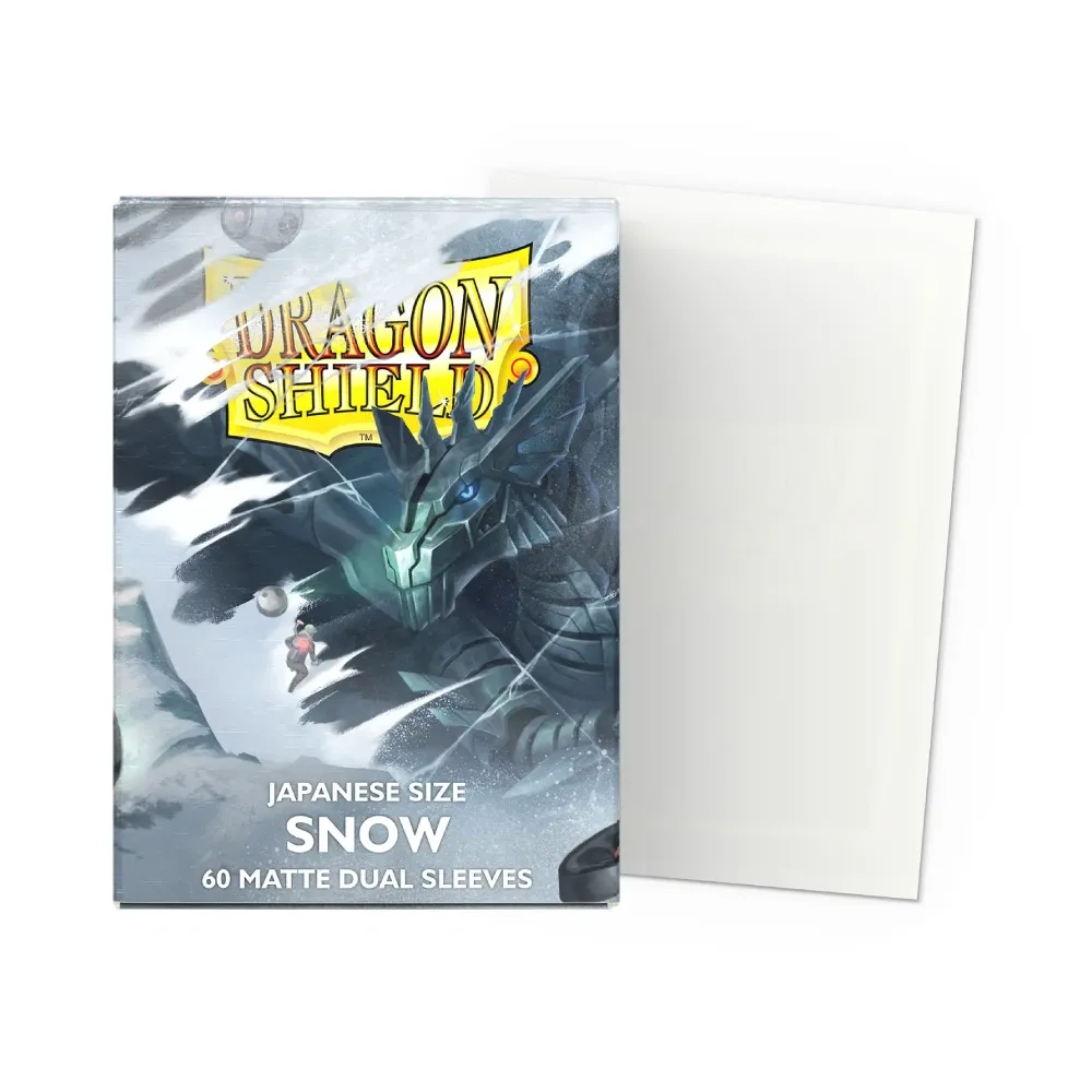 Levně Dragon Shield Matte Dual malé obaly – Snow (matné, bílé, 60 ks)