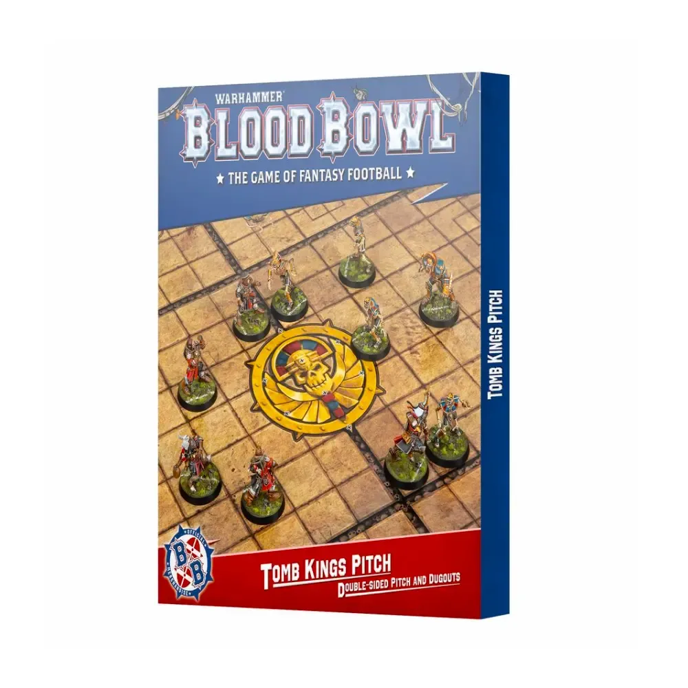 Blood Bowl – Tomb Kings Team Double-sided Pitch and Dugouts