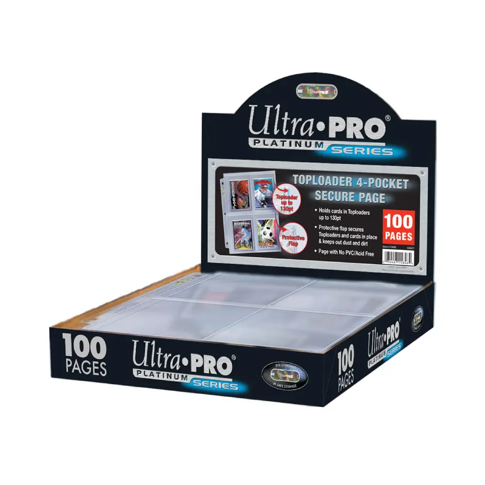 Ultra PRO PLATINUM 4Pocket Toploader Pages 100x Najada.games