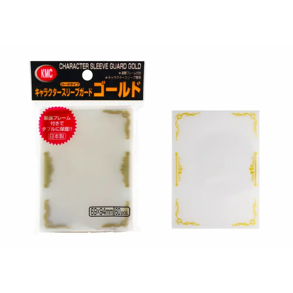 Levně KMC Character Sleeve Guard (vnější) obaly – Gold (zlaté prvky, 60 ks)