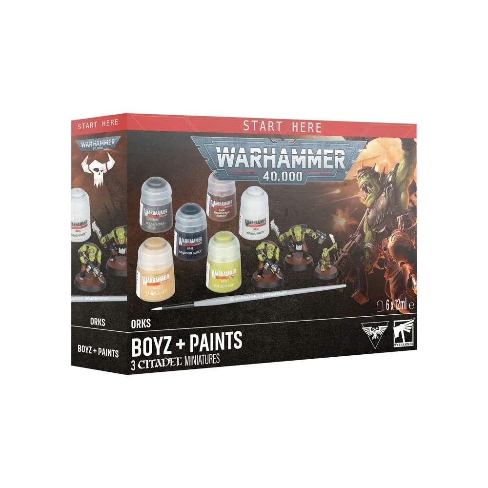 Warhammer 40k – Orks: Boyz + Paints