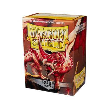 Levně Dragon Shield Matte obaly – Ruby (matné, červené, 100 ks)