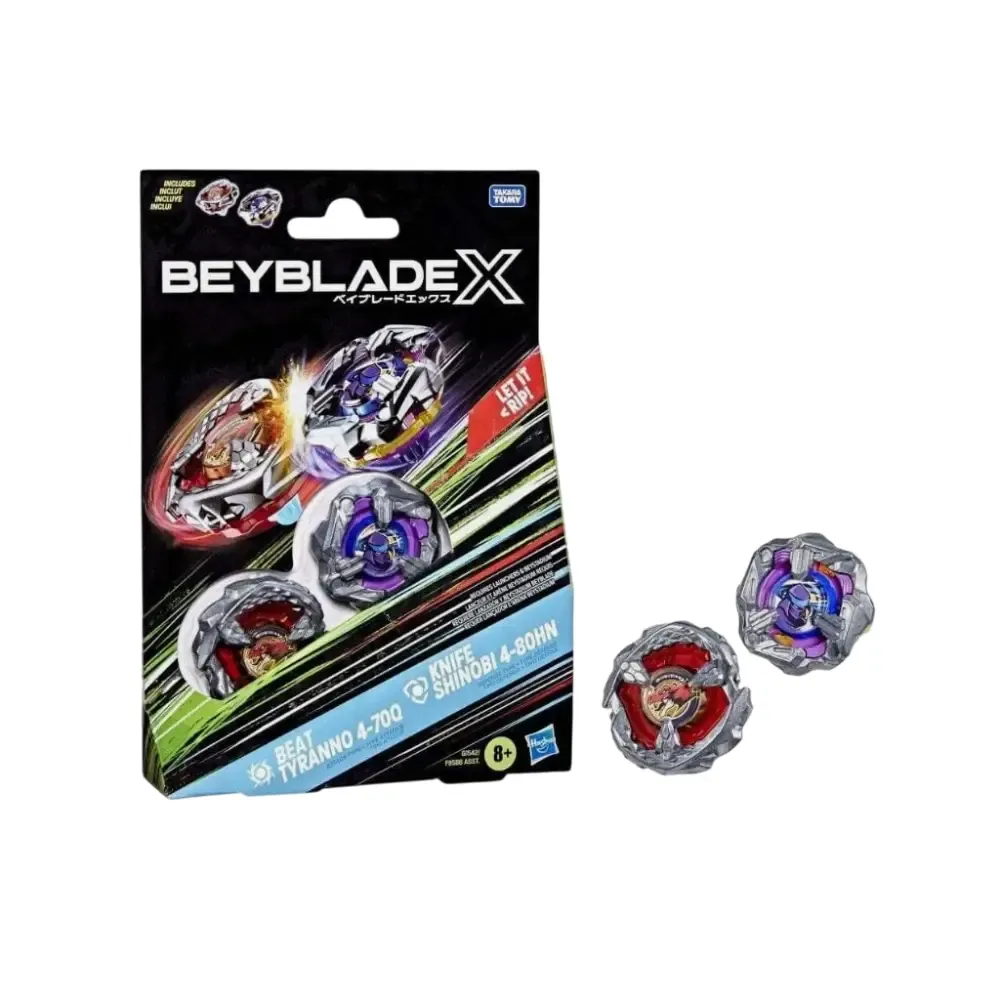 Levně Beyblade x Beat Tyranno 470Q and Knife Shinobi 4 80HN Dual Pack